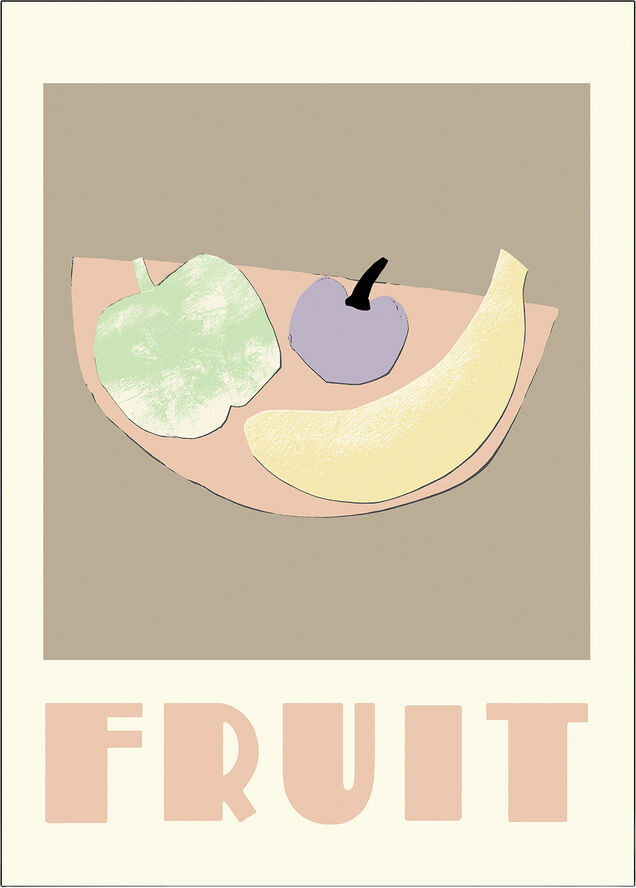 Poster & Frame Cheer up Fruit No color