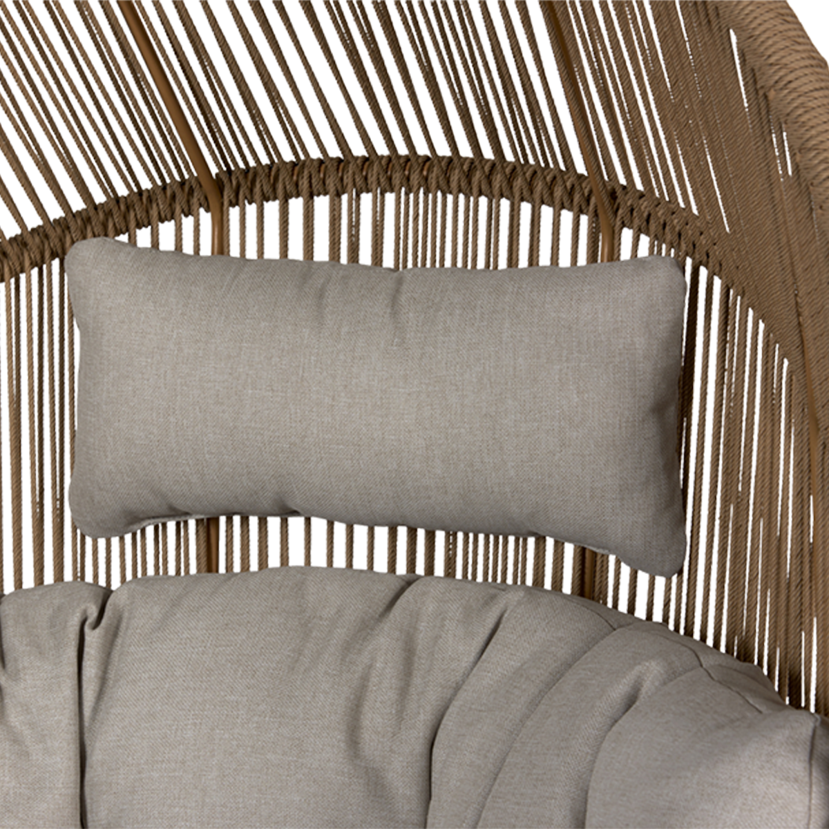 Rattan tuin loungestoel Ayla Beige