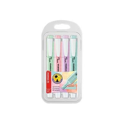 STABILO Swing cool Pastel - Pack de 4 surligneurs - couleurs assorties