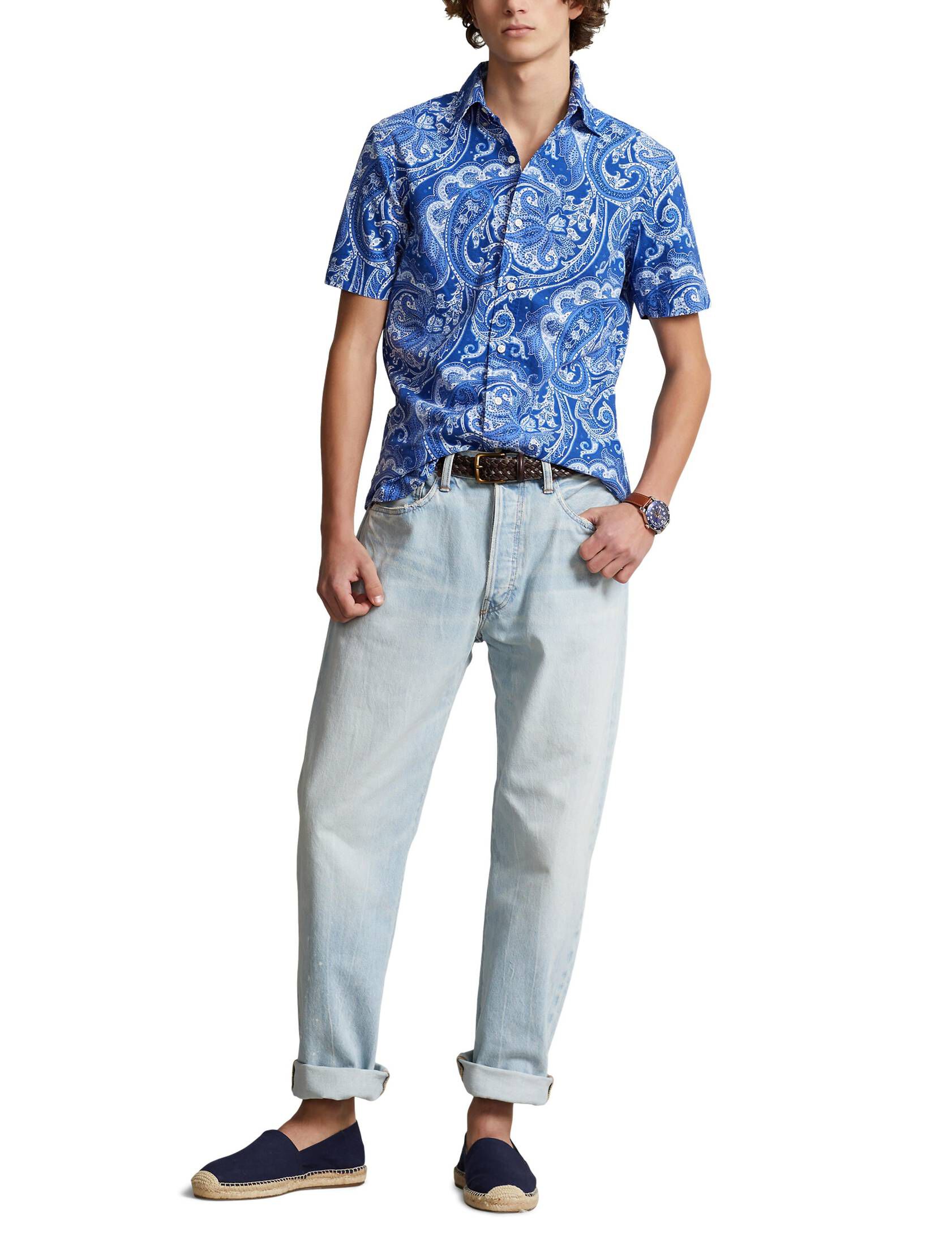 Polo Ralph Lauren| Herren Hemd Custom Fit Kurzarm
