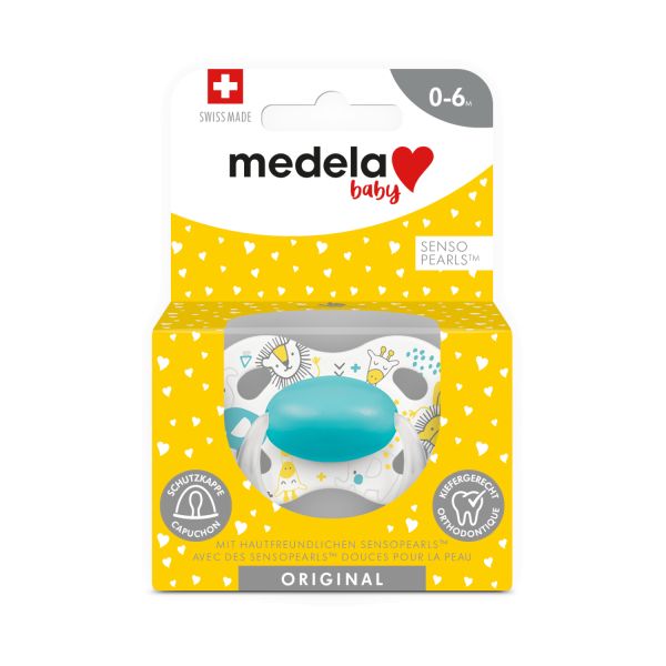 Medela Original Baby Fopspeen Turqoise Blue 0-6 Mnd