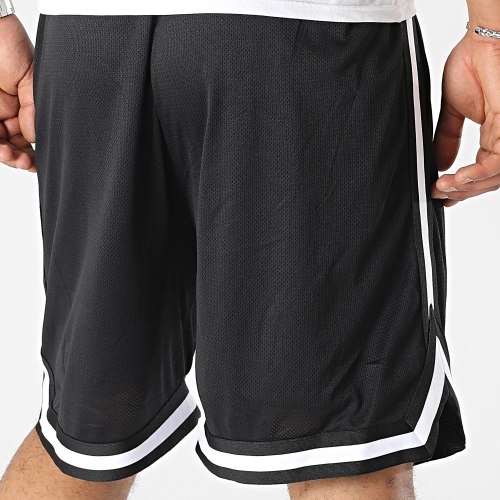 Short Jogging A Bandes Wave Noir Gris