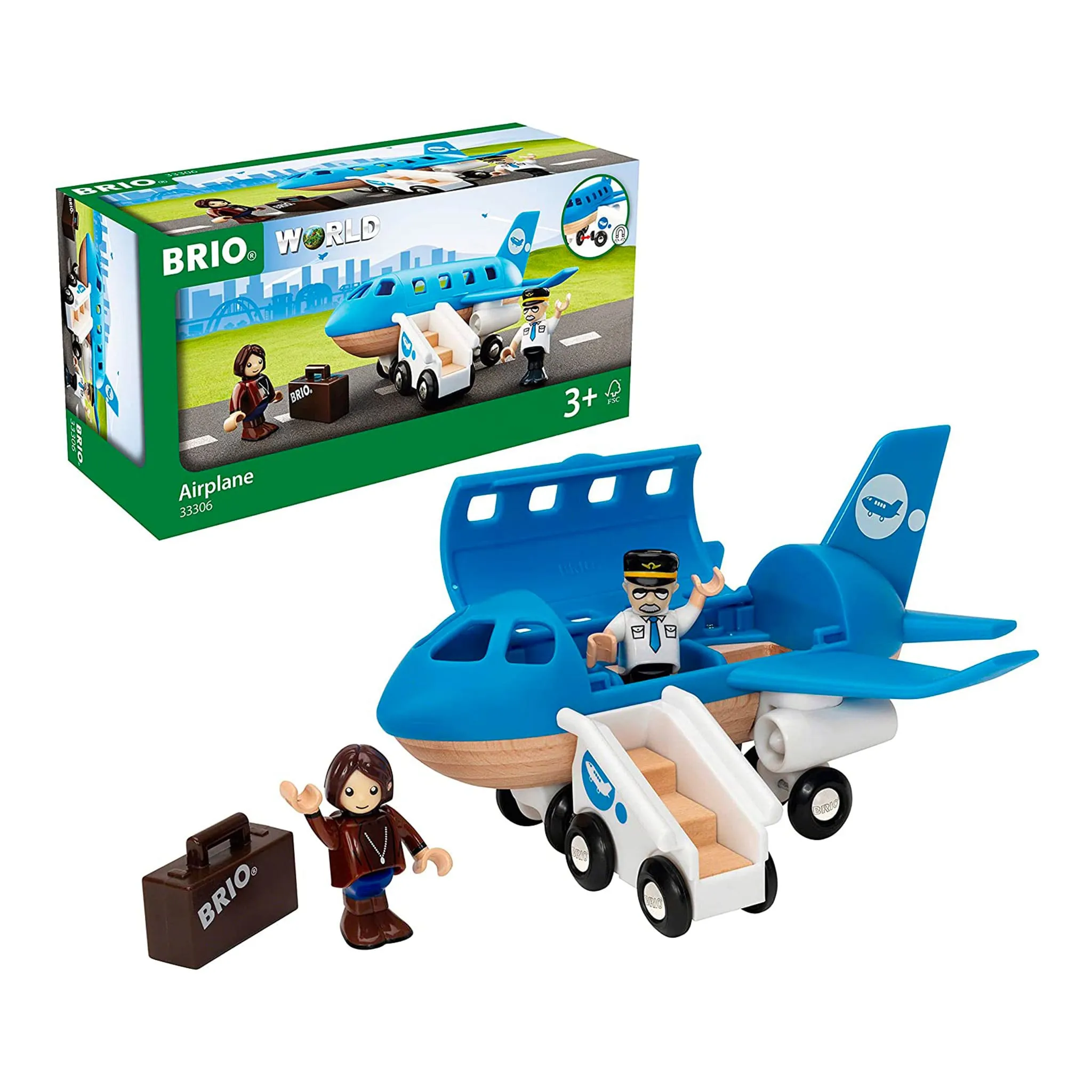Ravensburger Avion Bleu Et Voyageur