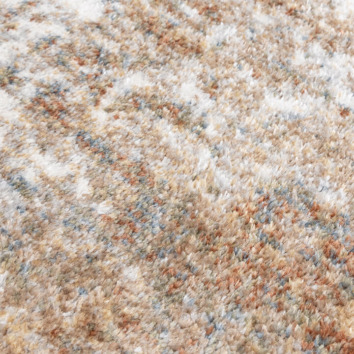 Wasbaar abstract vloerkleed - Misha Grunge Crème/Bruin