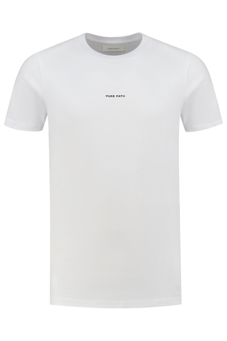 Pure Path witte heren t-shirt