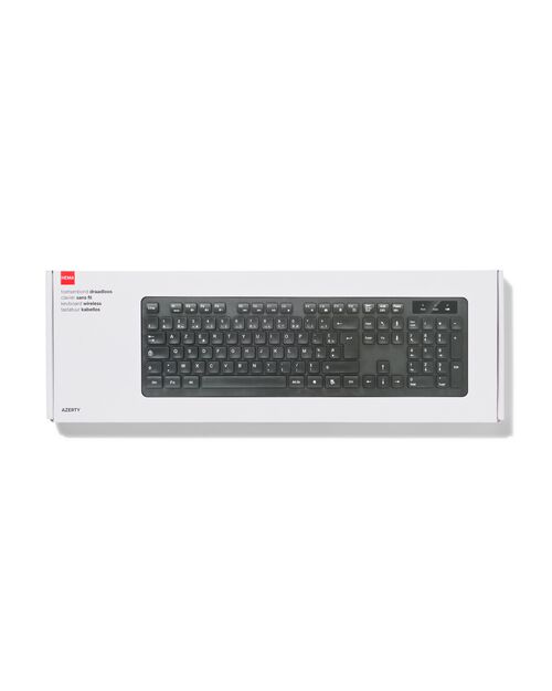 clavier azerty sans fil noir