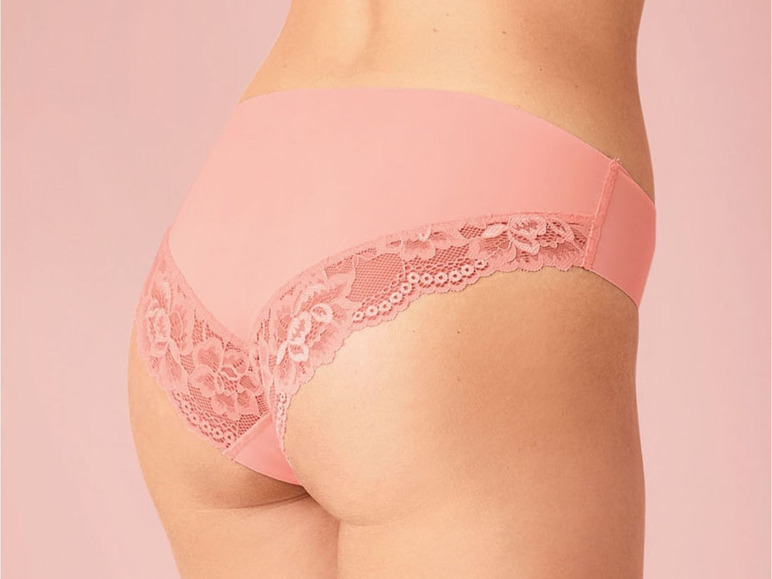 Minislips voor dames, set van 3, kant, naadloos