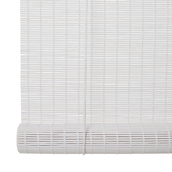 Store enrouleur bambou Colours Java blanc 90 x 180 cm