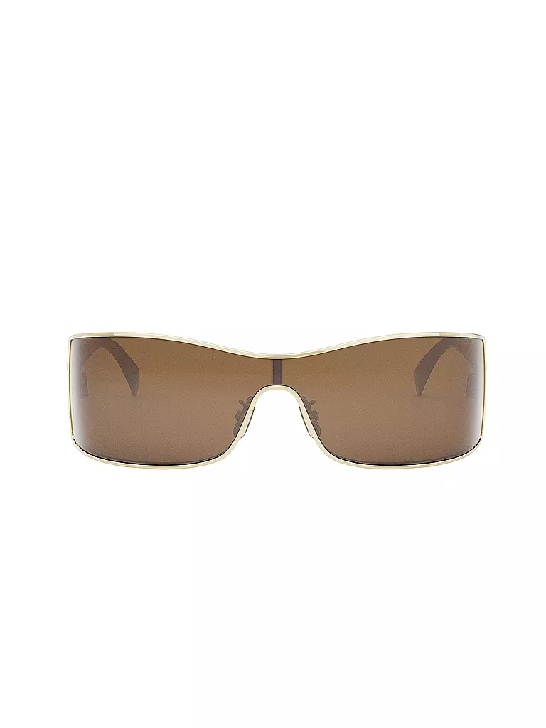 CELINE Maxi Metal Triomphe goldene Mask Sonnenbrille gold