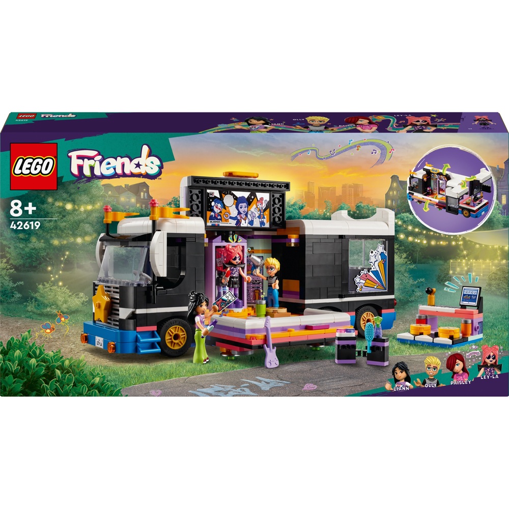 LEGO Friends 42619 Popstar-Musik-Tourbus-Bauset