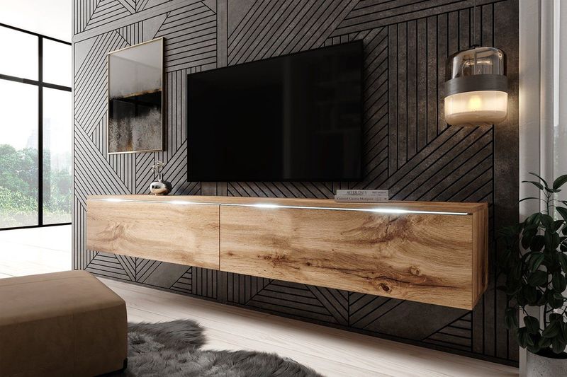 Meubella - TV-Meubel Dixon - Eiken - 180 cm