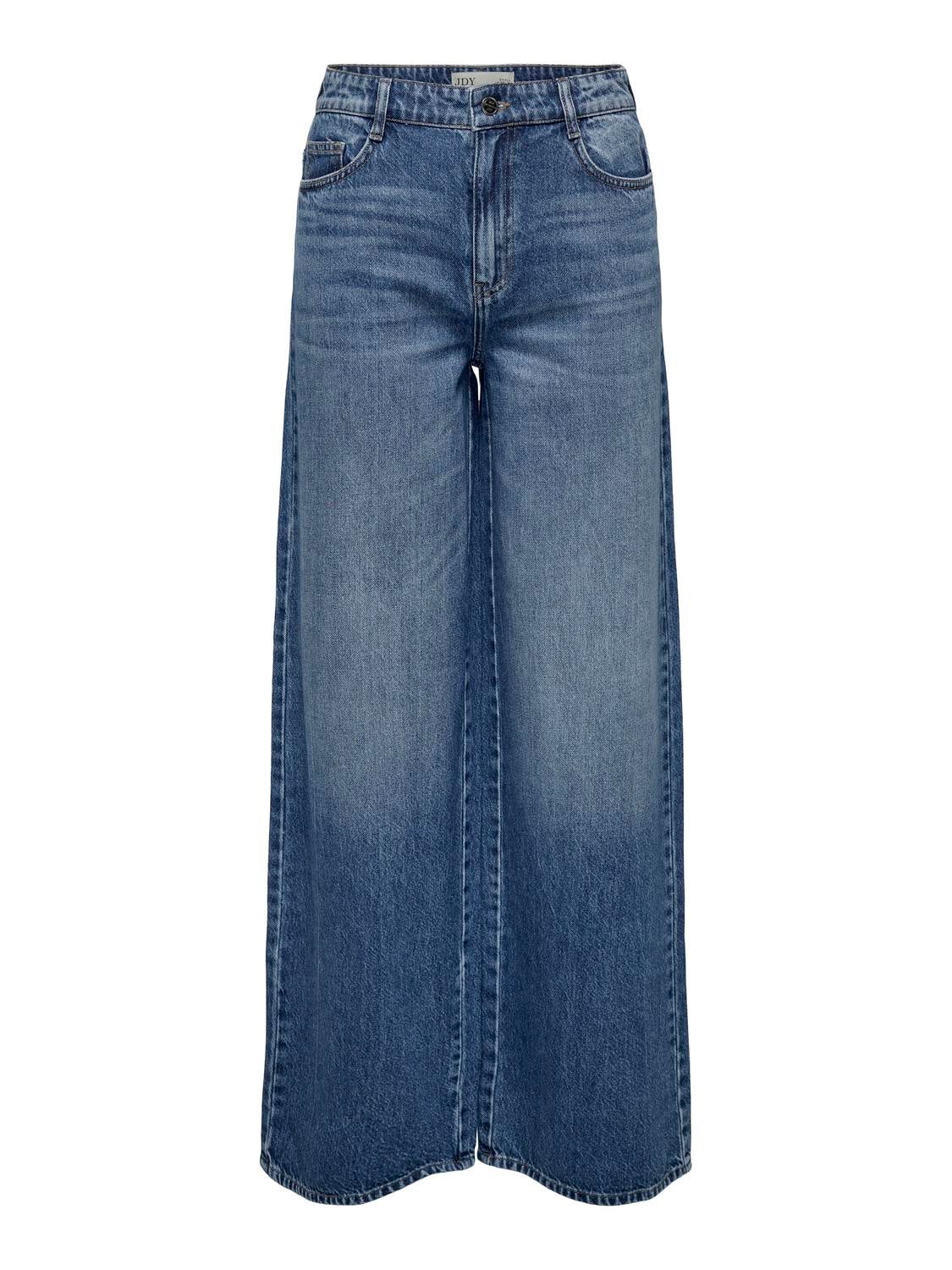 JDYCARINA Hohe Taille Skinny Fit Jeans Medium Blue Denim