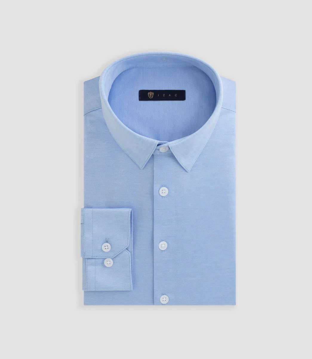 Chemise en jersey de coton ciel 