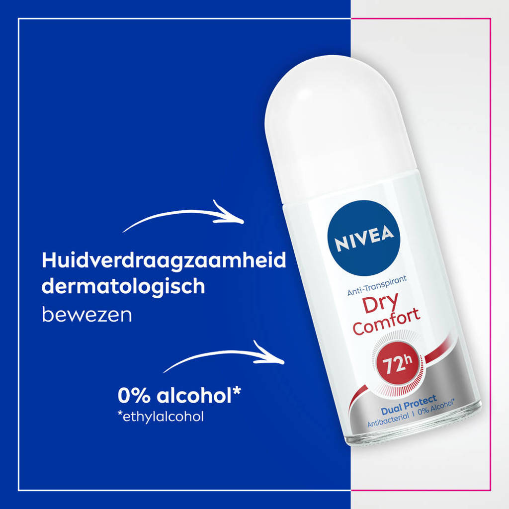 Dry Comfort anti-transpirant deodorant roller - 6 x 50 ml - Voordeelverpakking