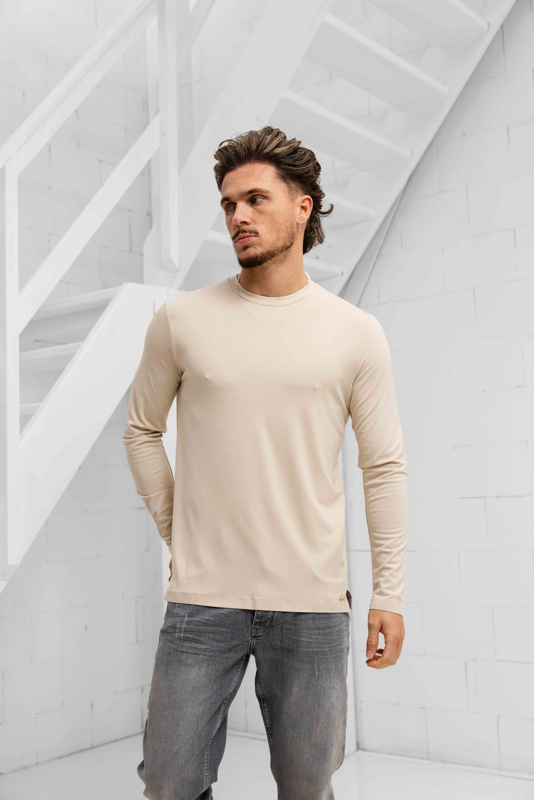Dadado Bari Sweatshirt Heren Beige