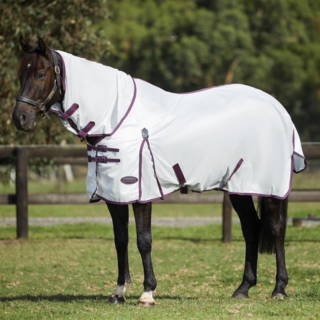 Vliegendeken WeatherBeeta ComFiTec Essential Mesh II Combo Full Neck Wit-donkerpaars