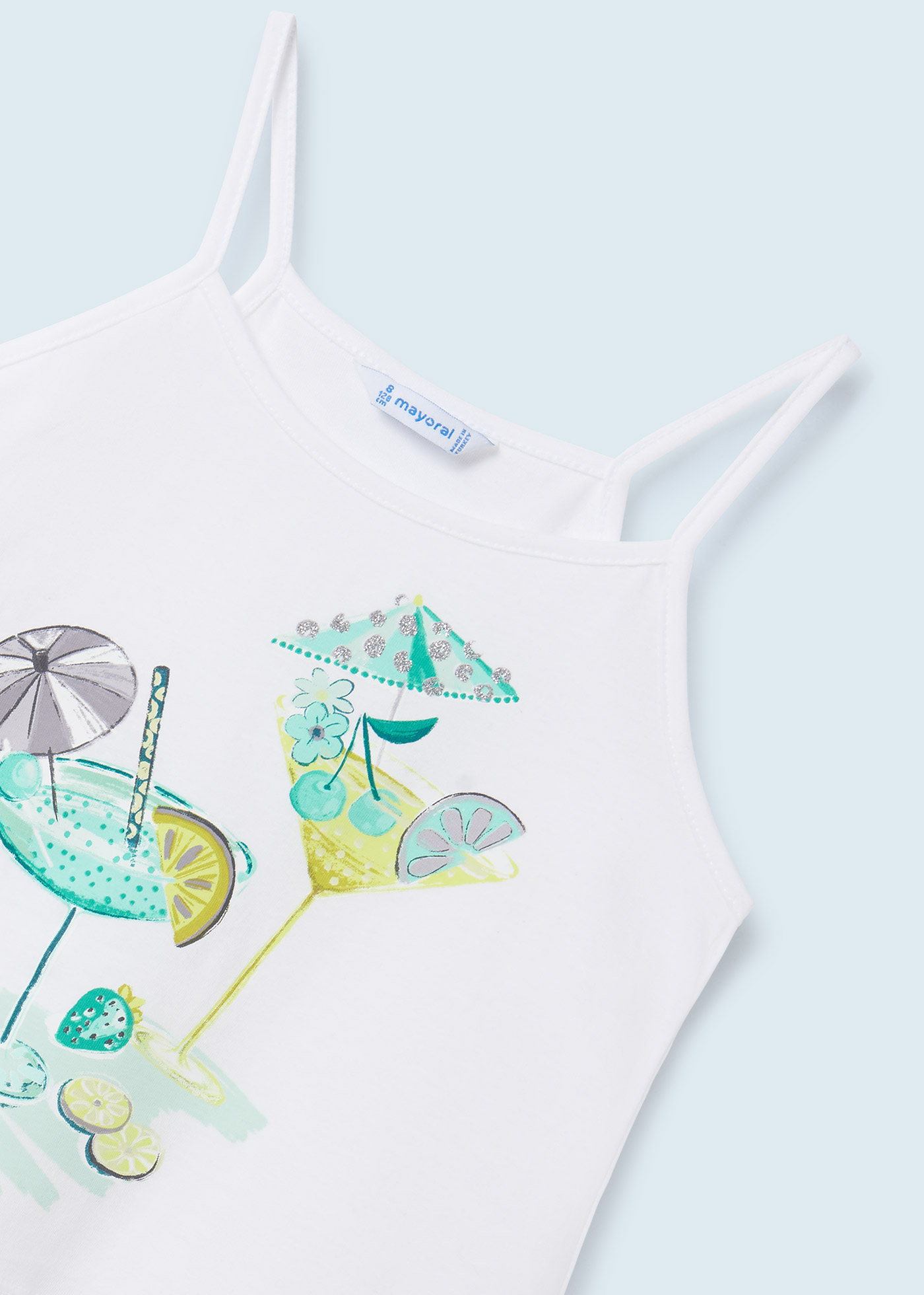 Conjunto de duas peças em algodão sustentável para meninas