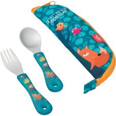 PICNIK Set de couverts JUNGLE FEVER, 3 pièces, bleu