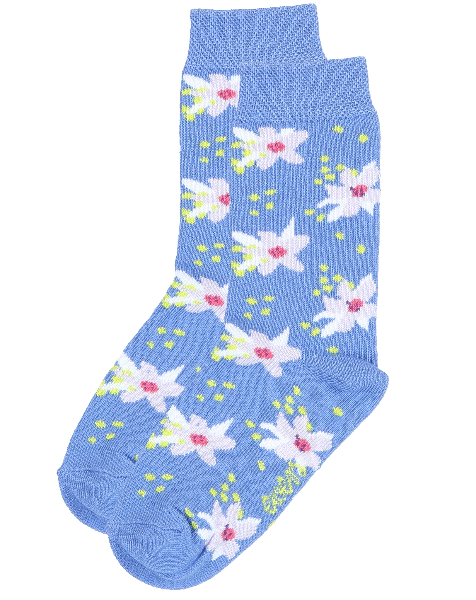Strümpfe BLUME 3er Pack in oliv/blau