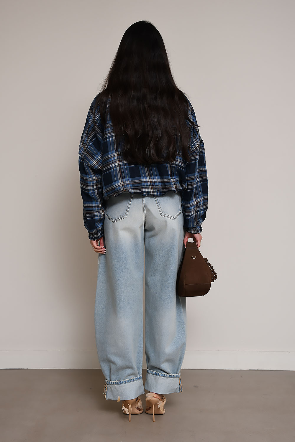 Dua reversible nylon/linen jacket