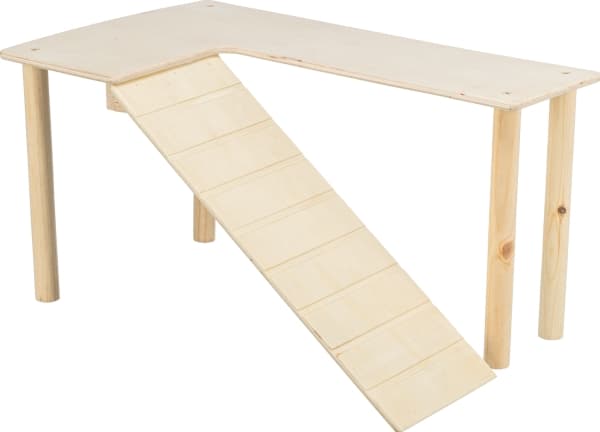 Trixie Platform with ramp, mice/hamsters, wood, 47 × 25 × 30 cm