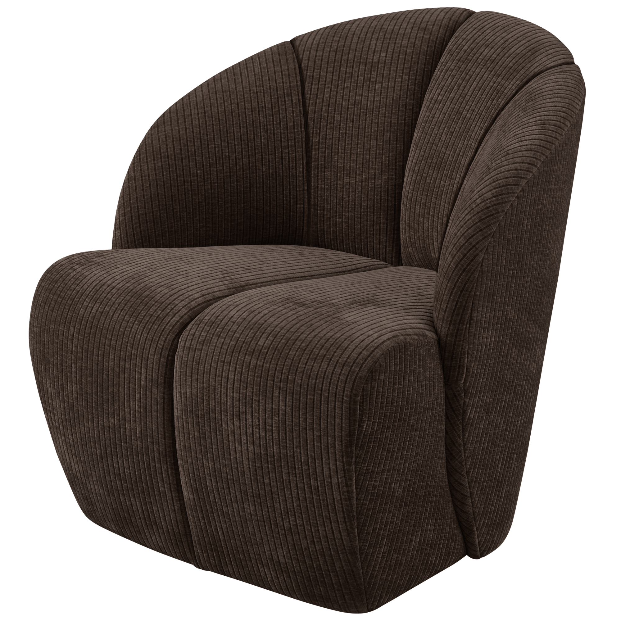 Draaifauteuil Mojo Mojo Draaifauteuil - Geweven Ribstof - Bruin