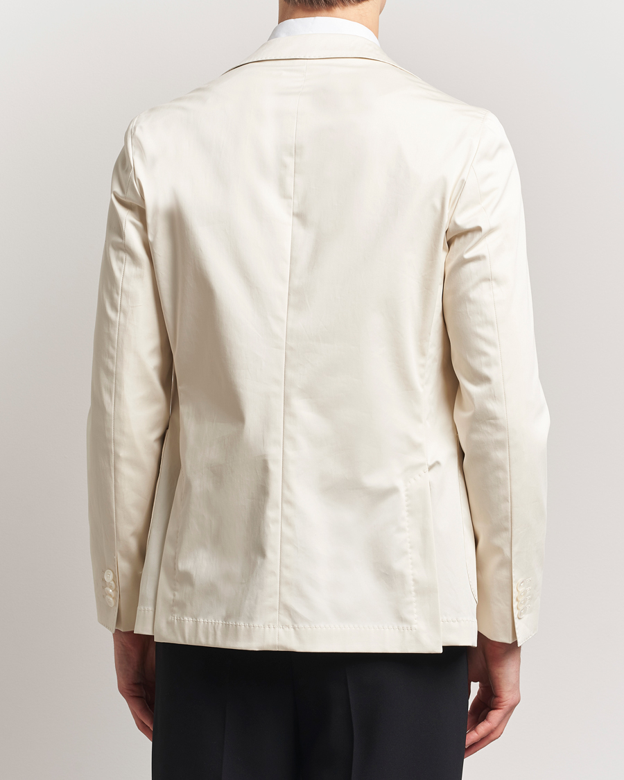 BOSS BLACK Hanry Cotton Blazer Open White