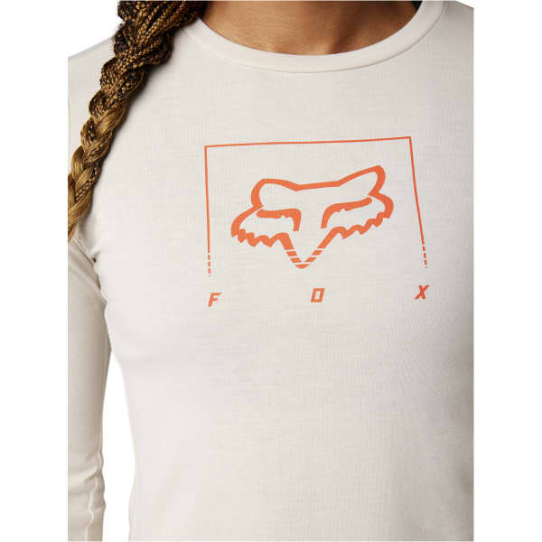 Maillot VTT FOX W RANGER DR MID LS JERSEY VINTAGE WHITE