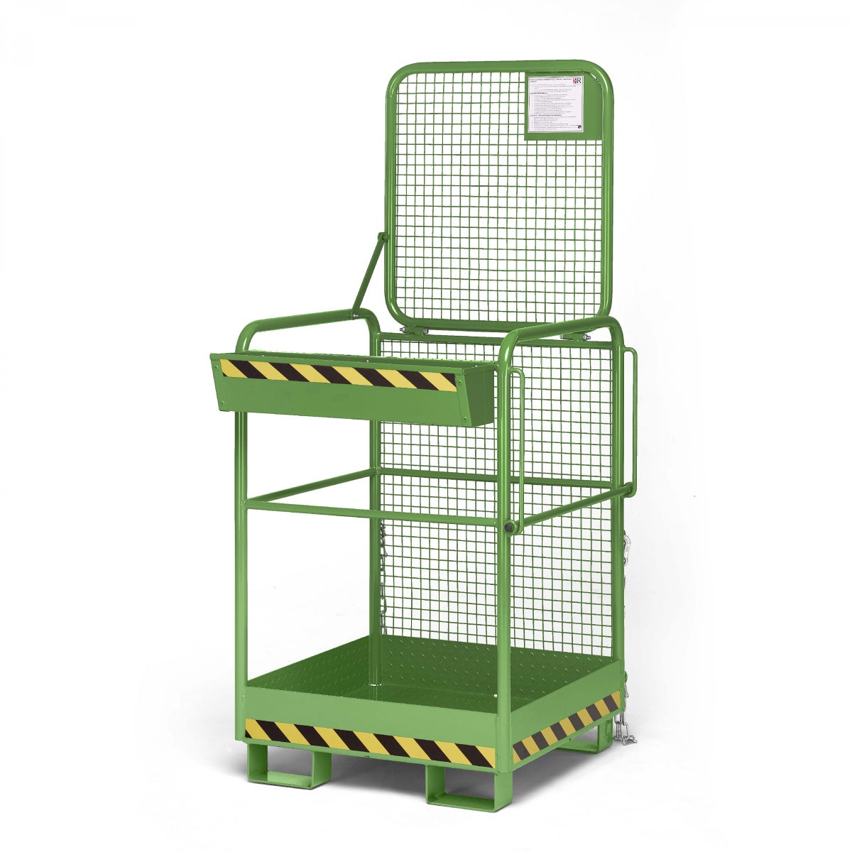 R+R Industriële Technologie Werkmand Type RAK-ONE 800x800x1900mm RAL6011 Reseda Groen