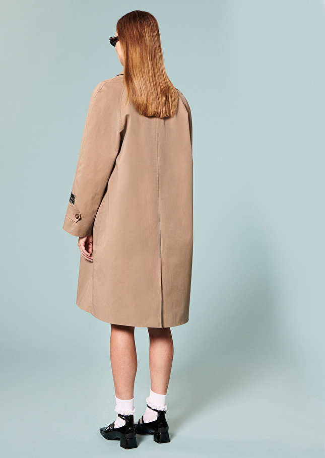 Trench-coat Isaacbeige en gabardine de coton