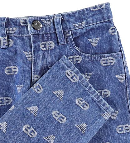 Emporio Armani Jeans - Denim Blue Medium/Weiß m. Logos