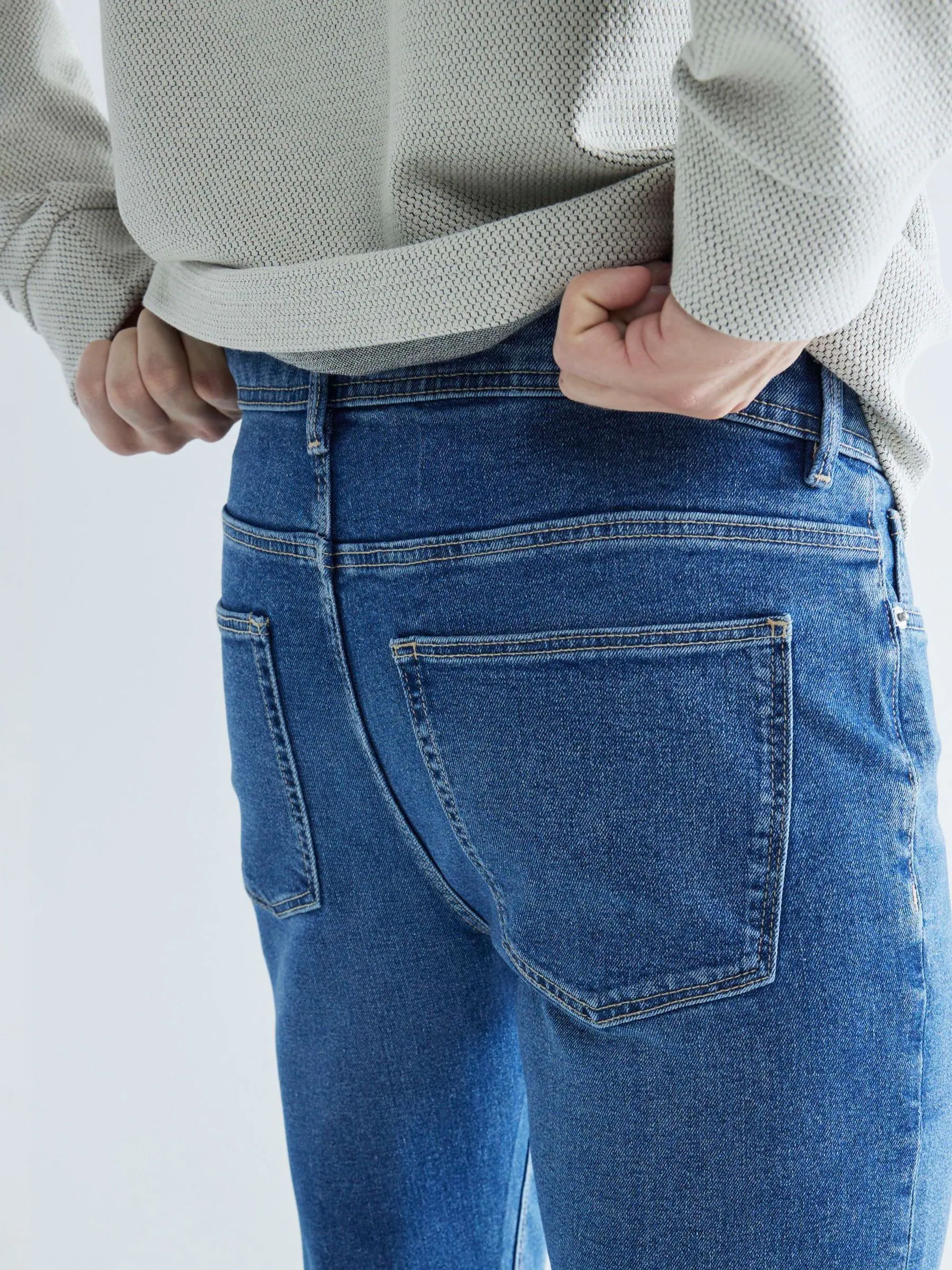 Lichtblauw - River Island - Skinny-fit stretch jeans