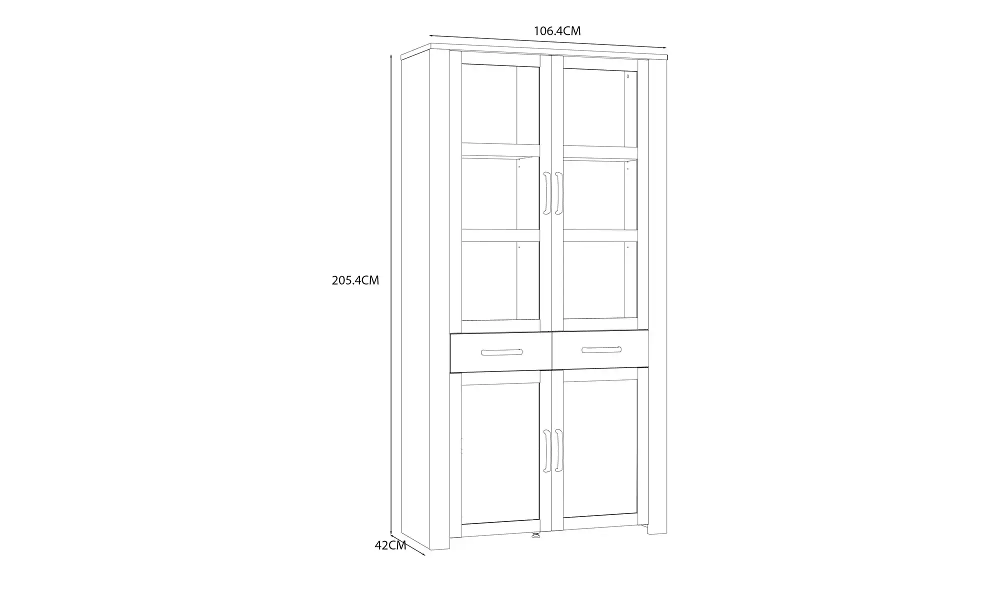 Doppelvitrine Toneo