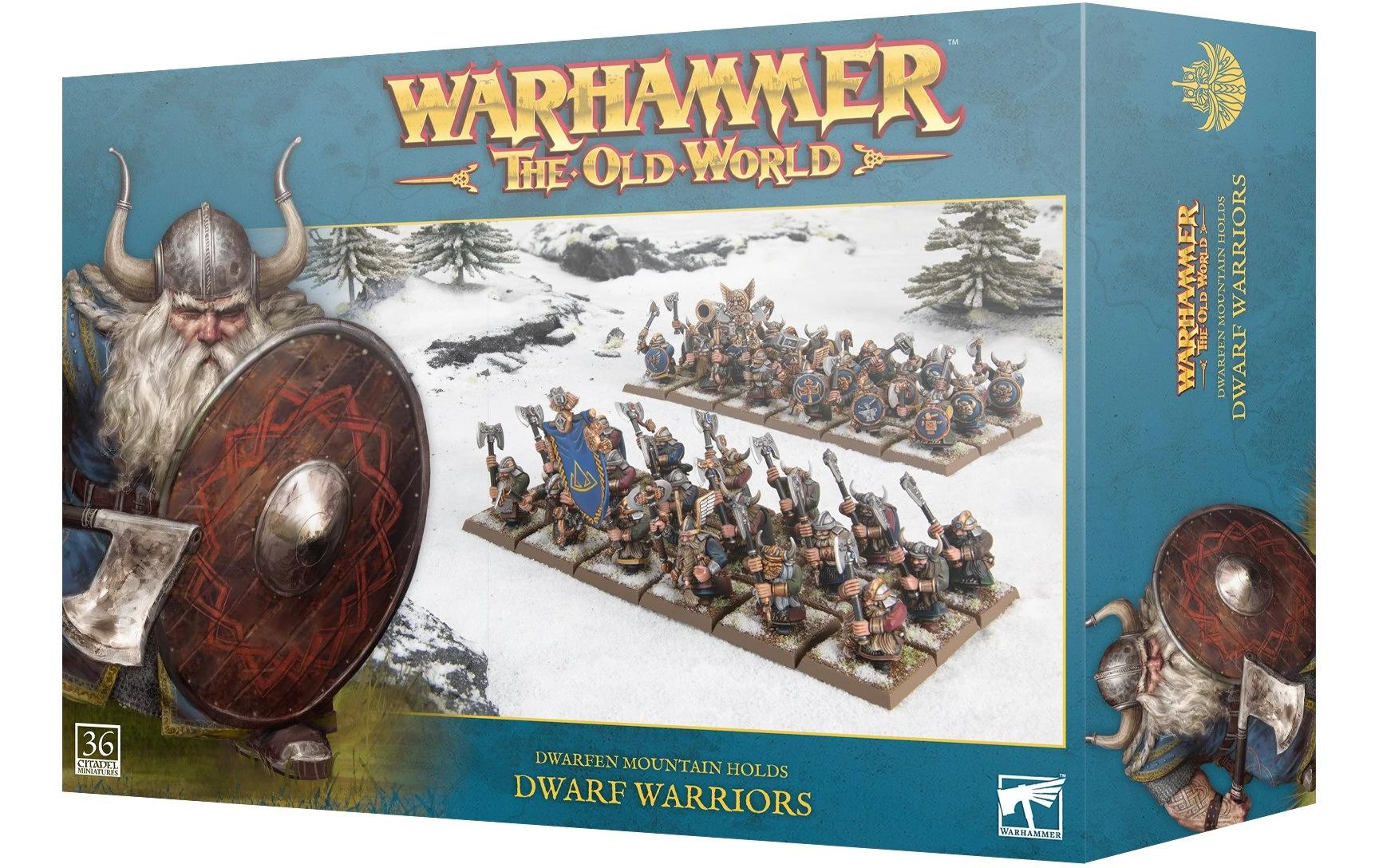 Figurenset Warhammer The old World Dwarfen WarriorsZähe Infanterie für Zwergengebirgsarmeen in Spielen von Warhammer: Die Alte Welt