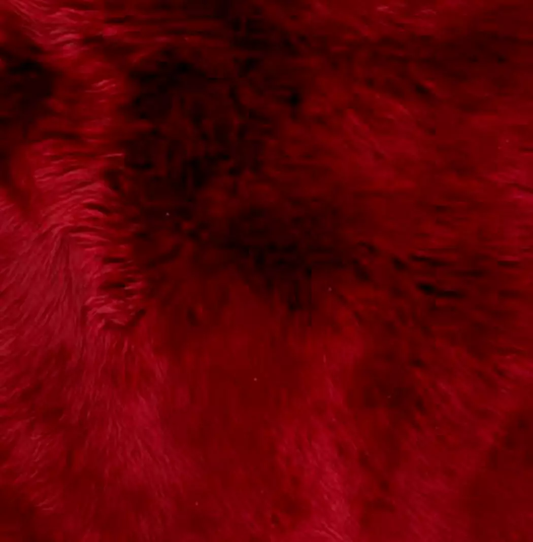 Schaffell 100 cm, burgundy
