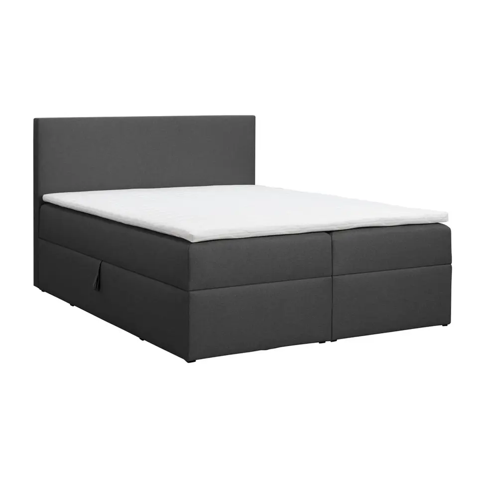 Boxcombinatie met opbergruimte Orebro 6-delig - antraciet - 140x200 cm