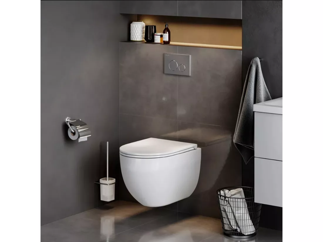 Cuvette Wc Suspendue Rea Carlo Mini Tornado Pro/Duroplast/Flat/Zm White
