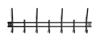 Garderobenleiste Carlos 54 x 16 cm Metall schwarz
