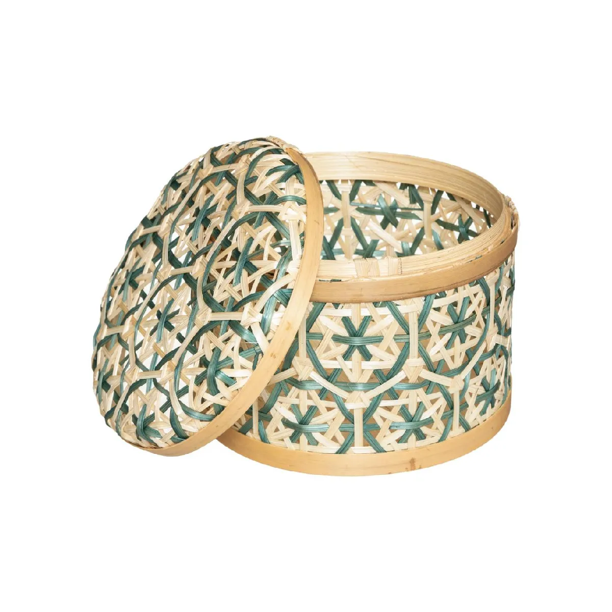 Atmosphera, Createur D'Interieur Atmosphera Boîte Folk (Lot de 2) Bleu Vert