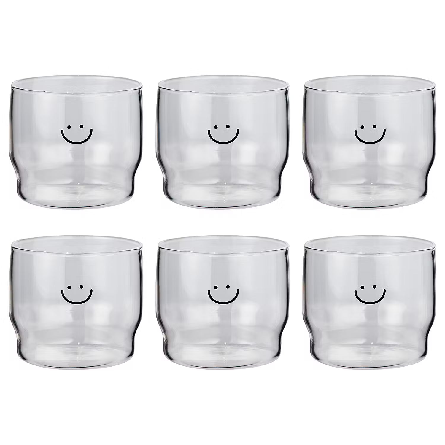 LOVELY Trinkglas Smile 6er-Set