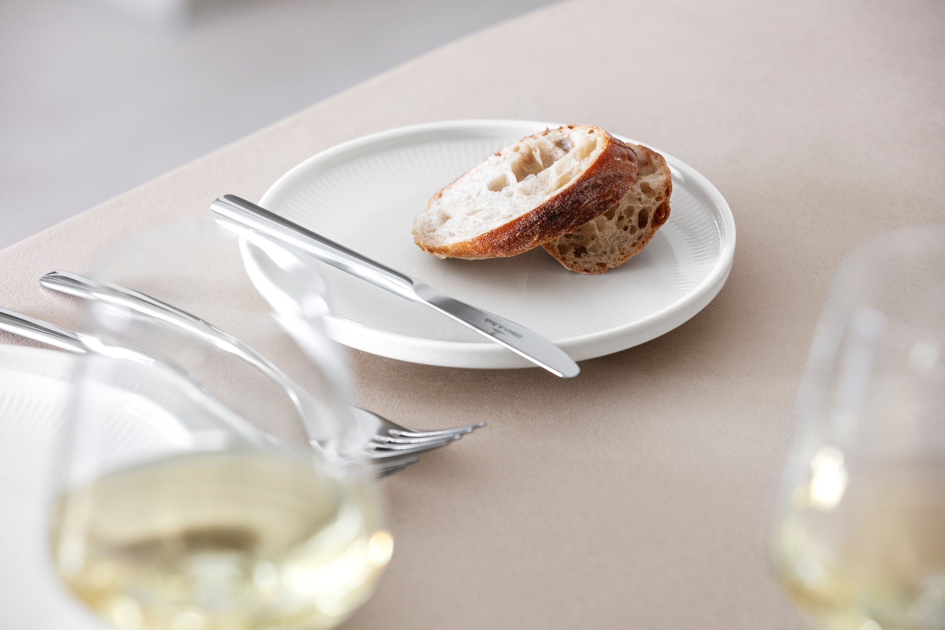 Villeroy & Boch Brotteller AFINA Porzellan weiß