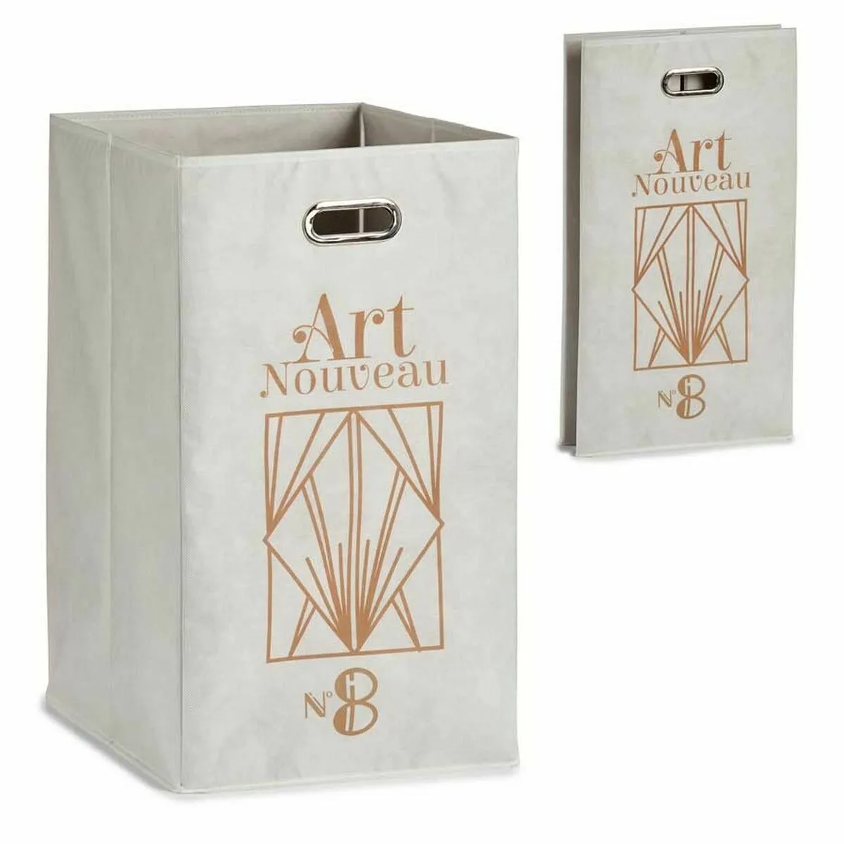 Berilo Panier Art Nouveau Blanc Doré