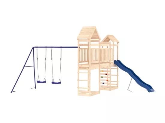 Aire de jeux d'extérieur bois de pin massif
