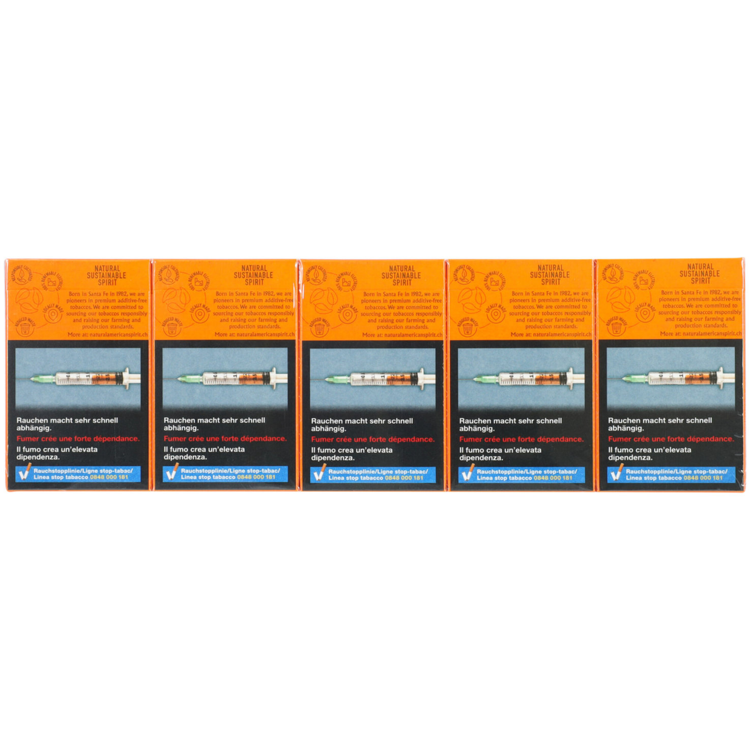 Natural American Spirit Zigaretten Orange Box Stange