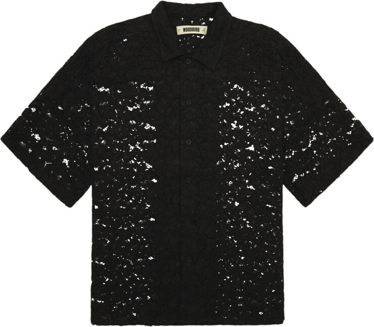 Woodbird WBLuna Flower Shirt Black