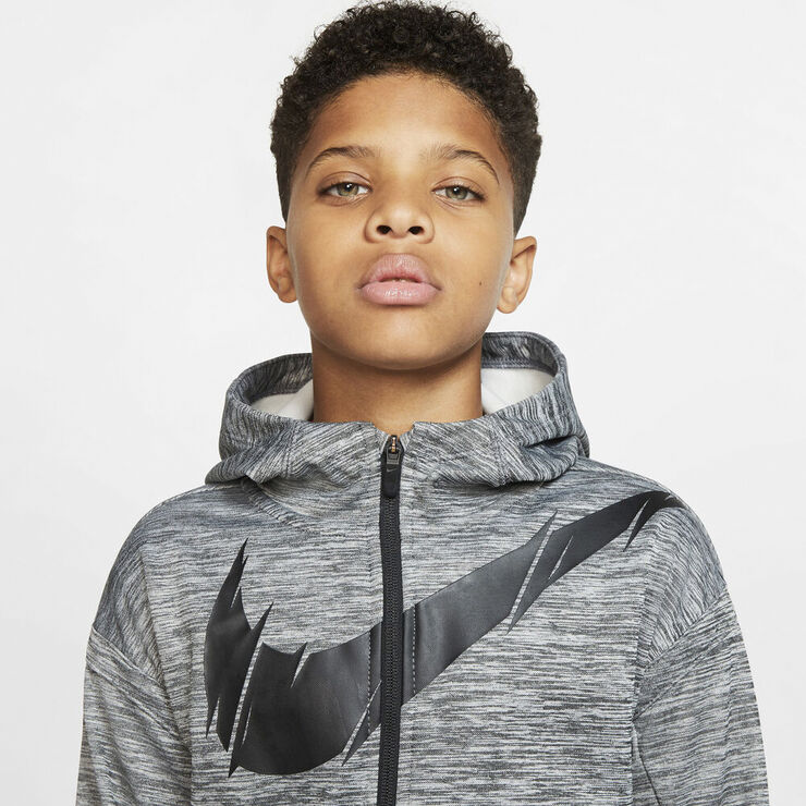 Nike Therma Full Zip Haettetroje Sort