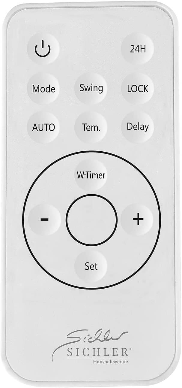 Sichler Keramik Wandheizlüfter LV-820.w mit digitalem Thermostat, Oszillation, 2.000 W