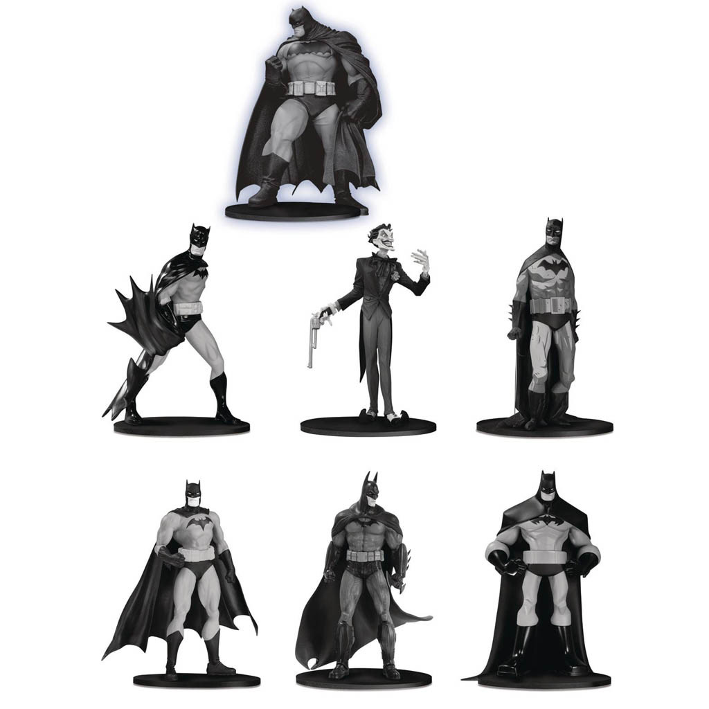 Batman - Pack 7 Figurines Batman Black & White (Set 3)