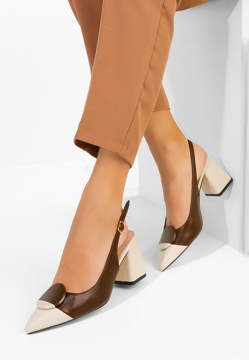Chaussures slingback bruns Ferrela