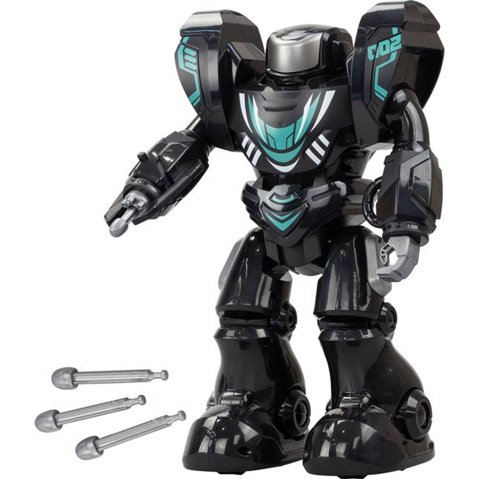 Silverlit Robo Blast One op afstand bestuurbare robot met schietende vuist - zwart
